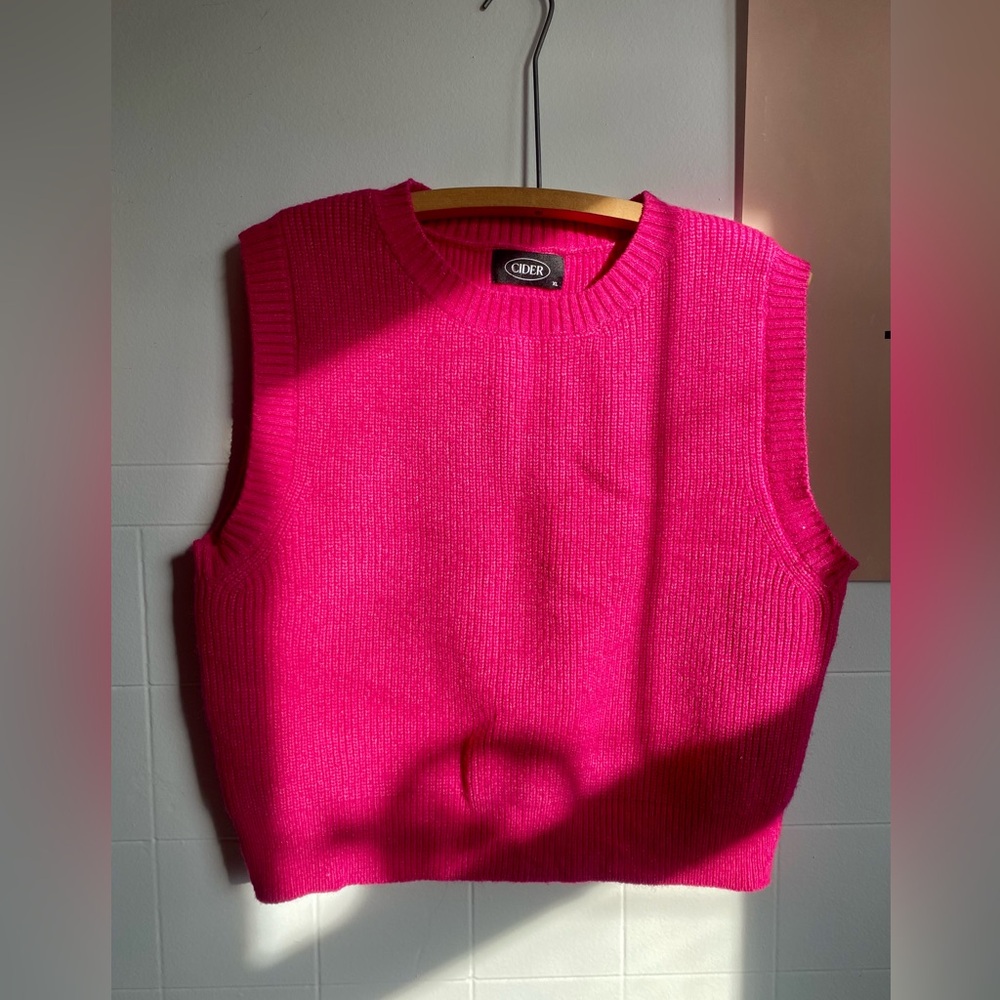 Cider pink sweater vest